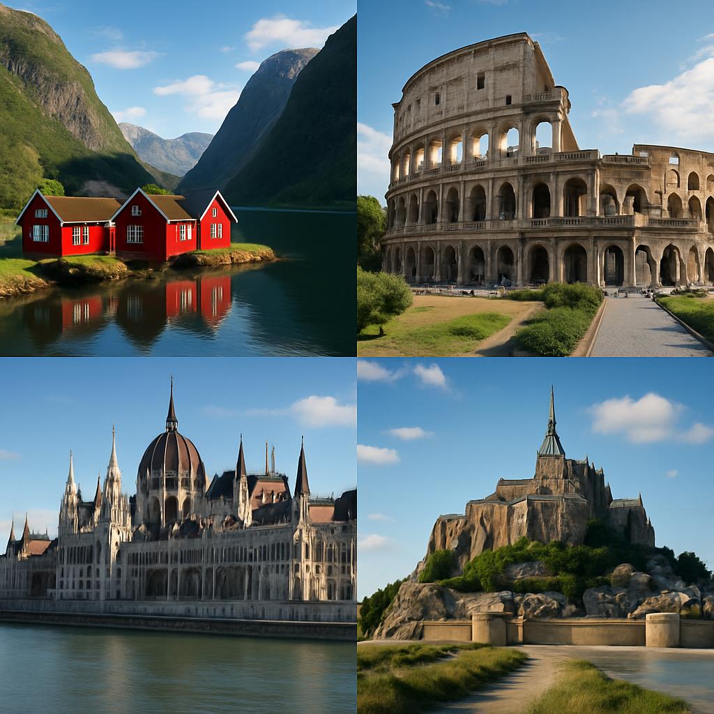 Europe 2025: the best for tourists. Regional highlights: north, south, east, and west